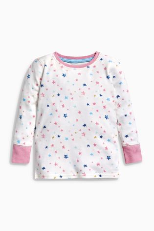 Pink Star Spot Snuggle Pyjamas Three Pack (9mths-8yrs)